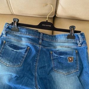Louis Vuitton 33” waist Logo Jeans